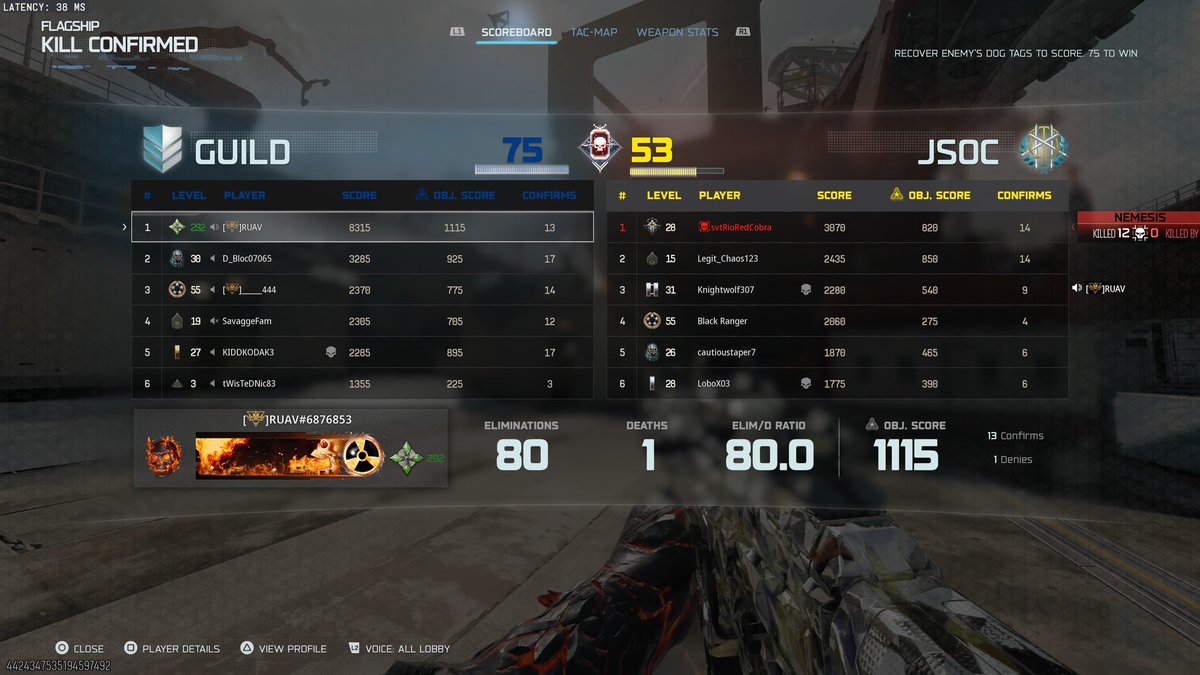 UAV_Tv's tweet image. 80KD with the #1 Peacekeeper Class Setup in BO7! #CallofDuty #BO7 #BlackOps7