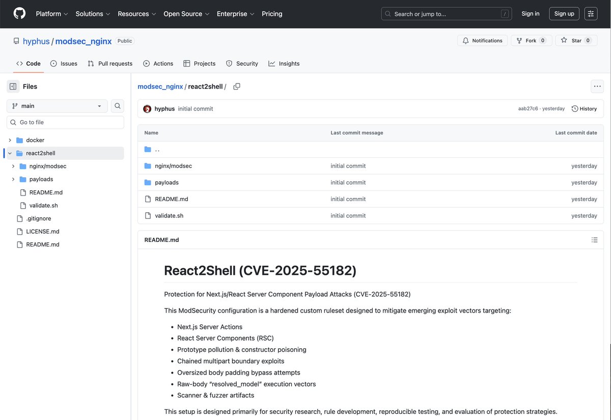 Many teams are still working through React2Shell (CVE-2025-55182). Patching React and Next.js to the fixed releases remains the only reliable way to remove this risk.

For teams that cannot upgrade right away, there may be a short exposure window. Our engineer Brad Cheezum