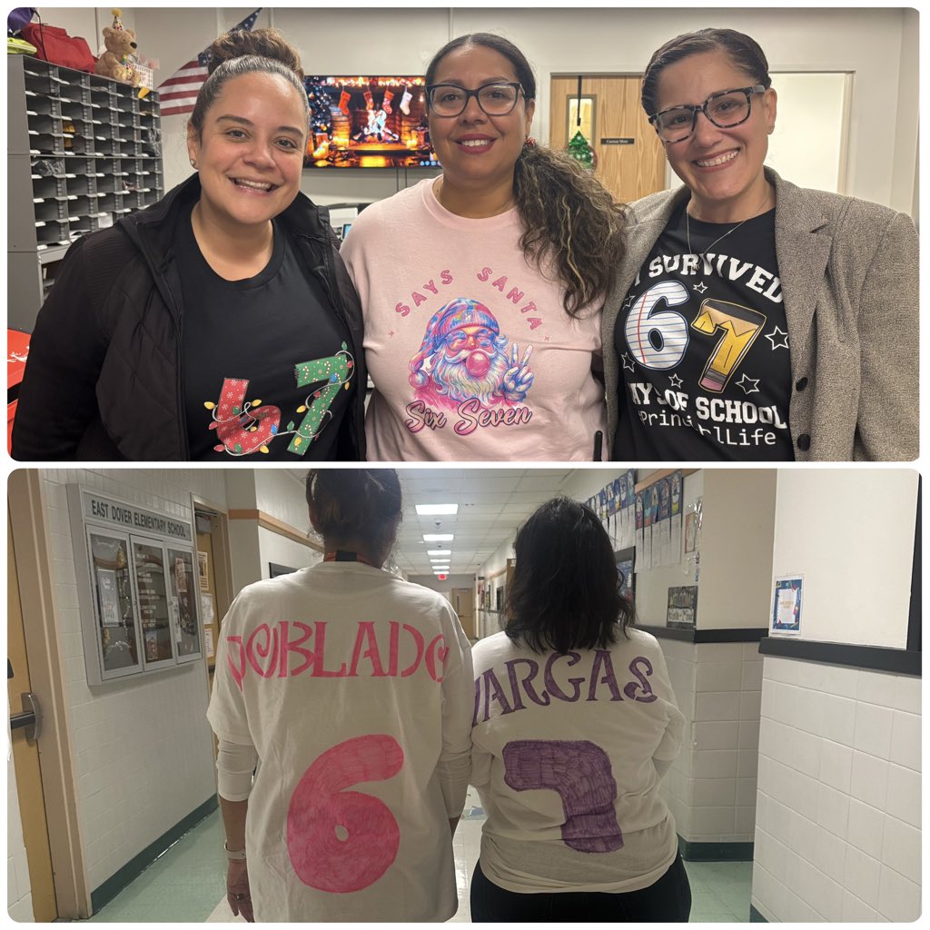 EDETIGERS's tweet photo. “Happy 67th day of school! 🎉 Our EDE staff had a blast celebrating their Underground 6/7 Day—a fun tradition that brings joy, connection, and lots of smiles. Grateful for our amazing team who makes every day special for our Tigers! 🐯💙💛 #EDEpride #67thDay” https://t.co/Vsjz7CCL6l