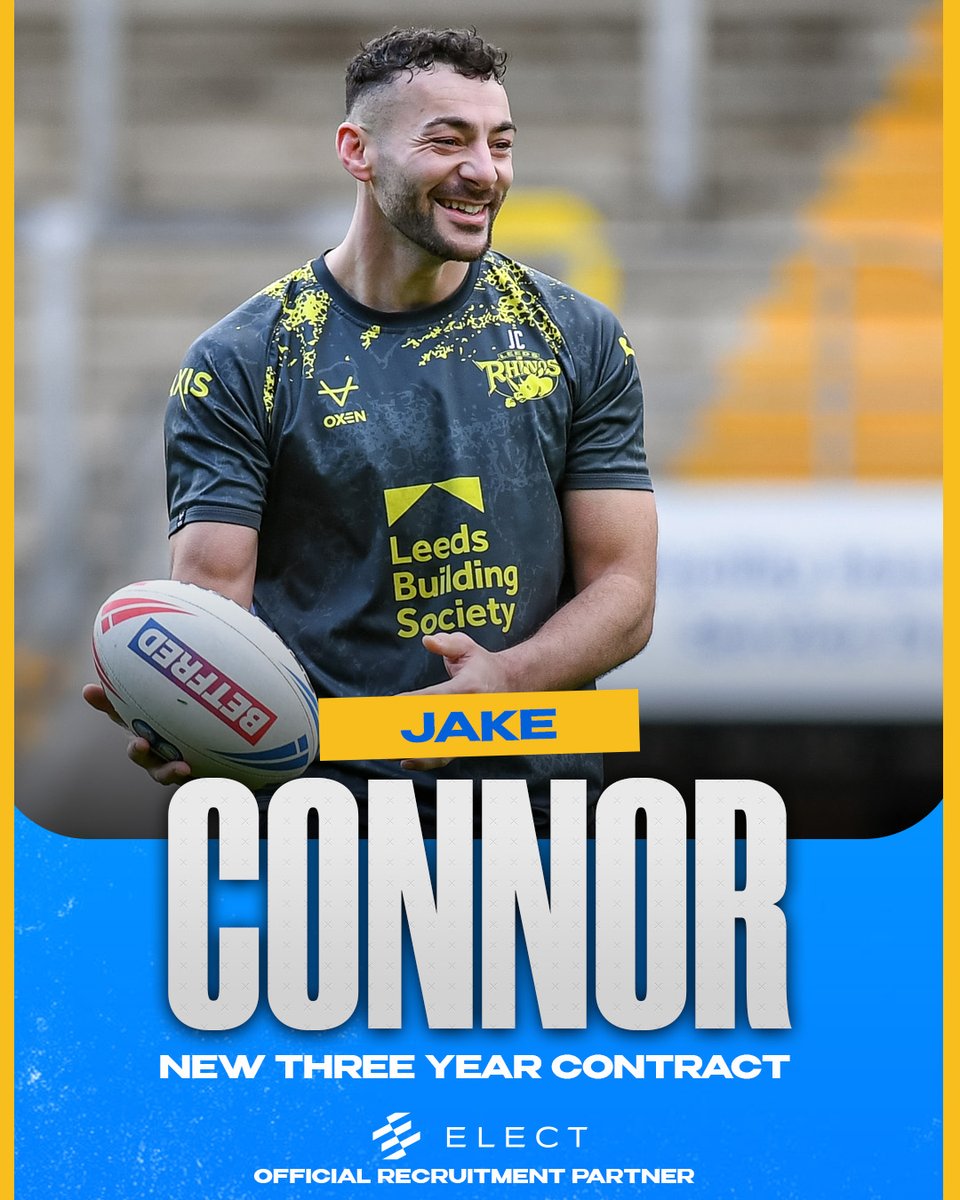 leedsrhinos's tweet image. Man of Steel Jake Connor has committed his future to the Rhinos after signing a new contract to keep him at AMT Headingley
More therhinos.co.uk/article/22707/…