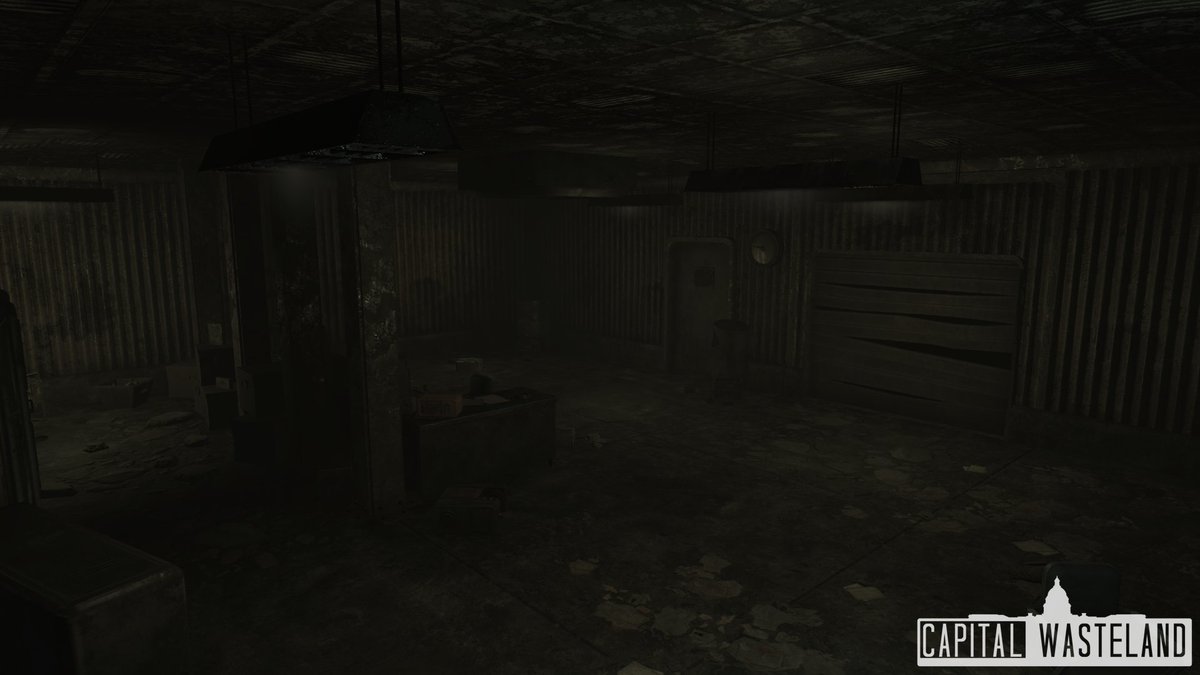 The interior of the Greener Pastures Disposal Site. In-engine referred to as zToxicDump02. Otherwise known as the Capital Wasteland Discord. Join here: discord.gg/NyJeVZe Cell done by <a href="/ellb60/">ellb6</a> artstation.com/artwork/RK9zyD