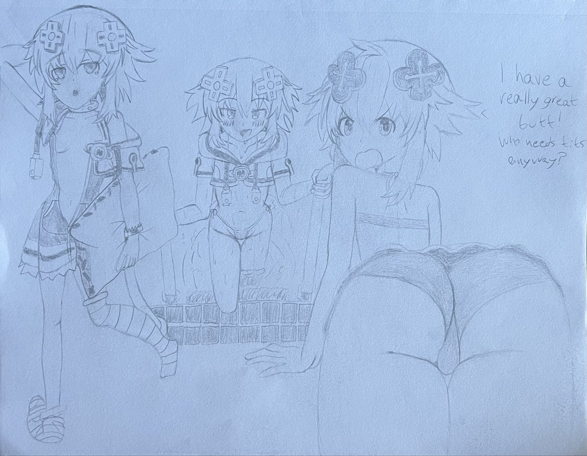 This’ll proly be the last time I post sketches on this account since I honestly don’t think they look good enough to post. Just posting these to show off something before I lock in and start making Neptunia drawings next year.