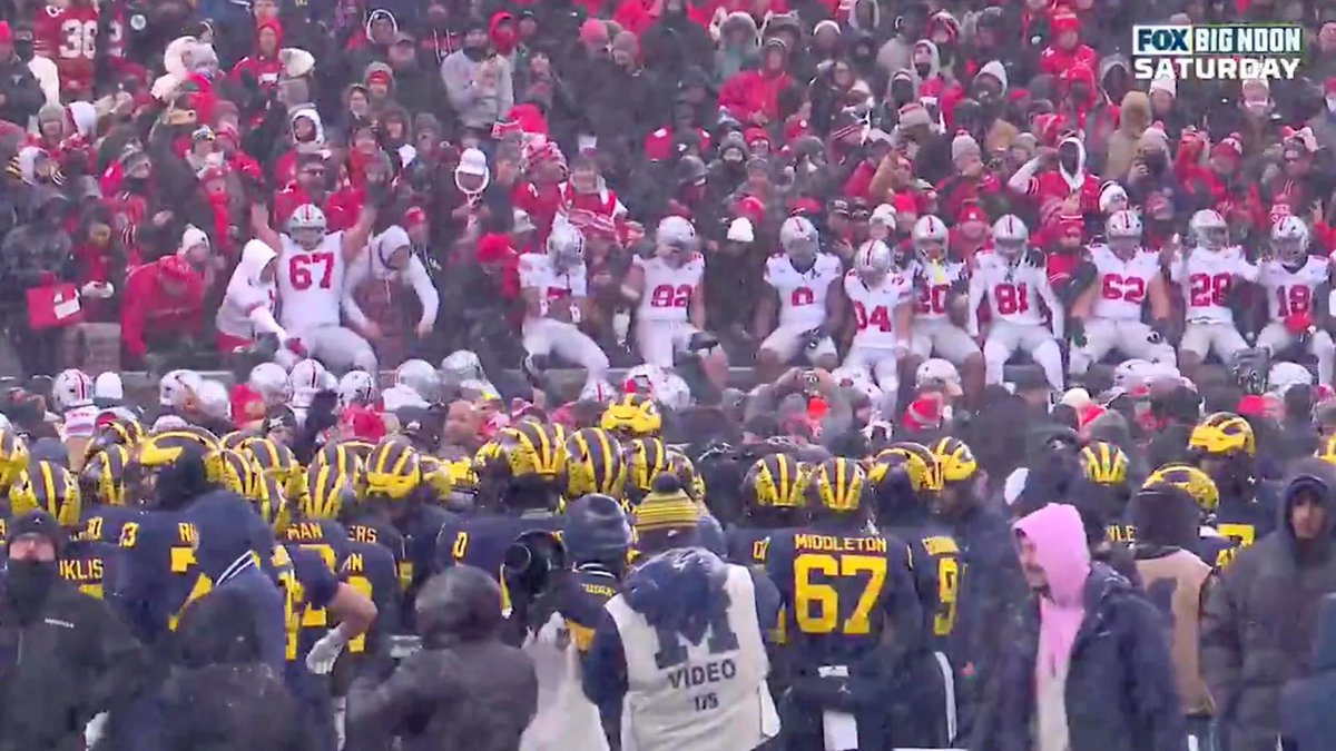 AdamKing10TV's tweet image. This the final moment of the Sherrone Moore era at Michigan.

His final game ends being told that Ohio State isn’t going to plant a flag, and they were going to win with humility.