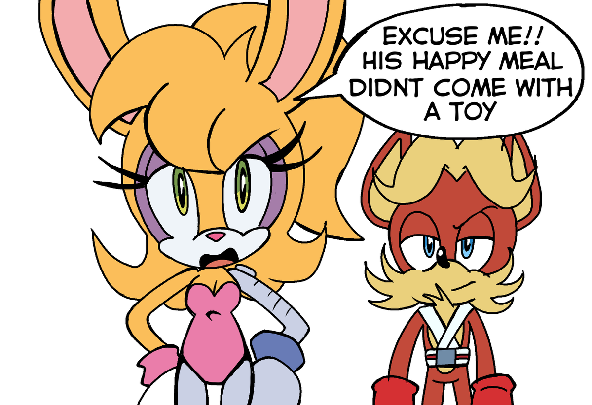 i know nothing of archie sonic, but this is how i imagine bunnie and Antoine