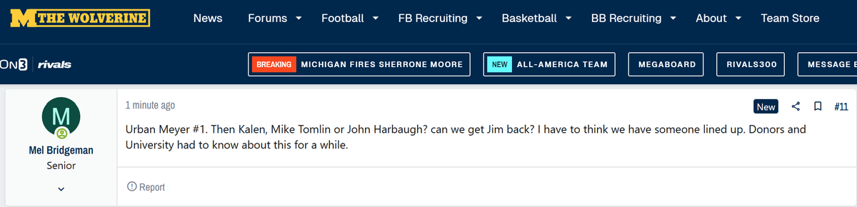 BoardGeniuses's tweet photo. #Michigan Head Coach Hot Board Version 1.0:
  1. Urban Meyer
  2. Kalen DeBoer
  3. Mike Tomlin
  4. John Harbaugh
  5. Jim Harbaugh https://t.co/OStXFzg36d