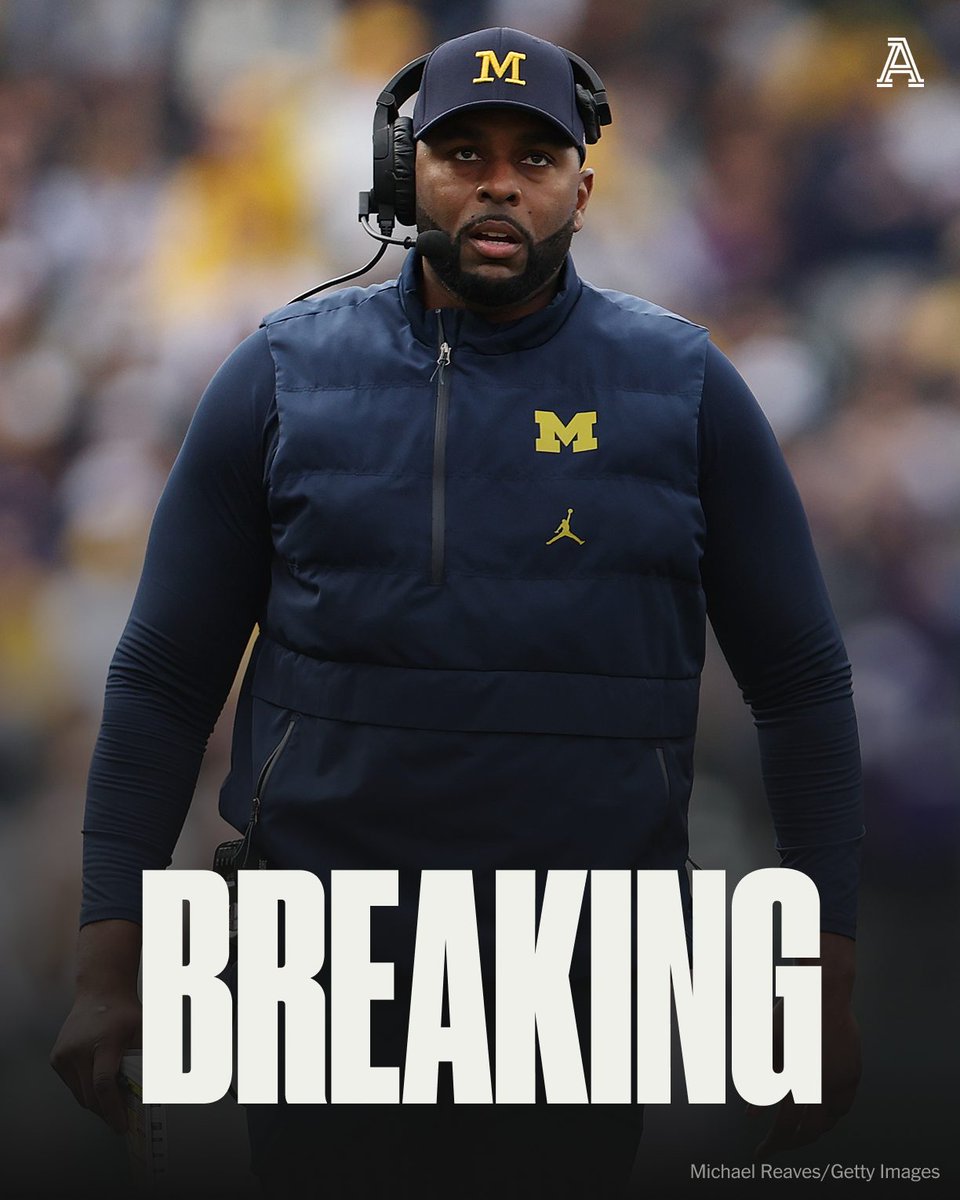 BREAKING: Michigan fired head football coach Sherrone Moore due to violation of university policy, the school announced.

An investigation found Moore had engaged in an inappropriate relationship with a staff member, Michigan AD Warde Manuel said in a statement.

🔗