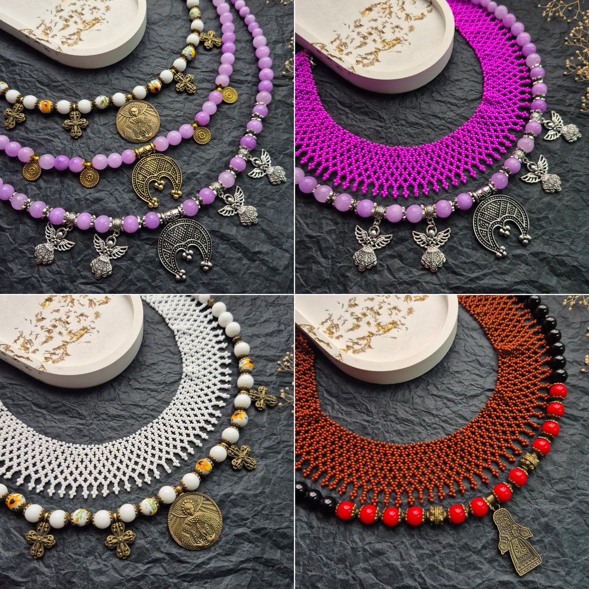 These Ukrainian necklaces are also available! 💙💛
They will be a great gift for you or your loved ones and a great support for me. 🙏🫂
etsy.com/shop/NadiiaJew…
