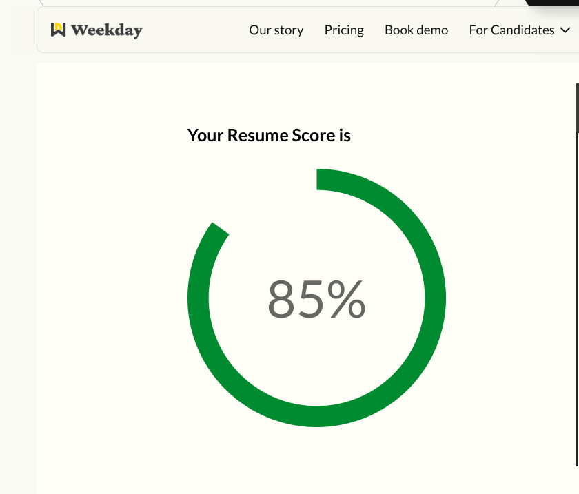 fabcodingzest's tweet image. its good to have 85 resume score right?

now back to job search