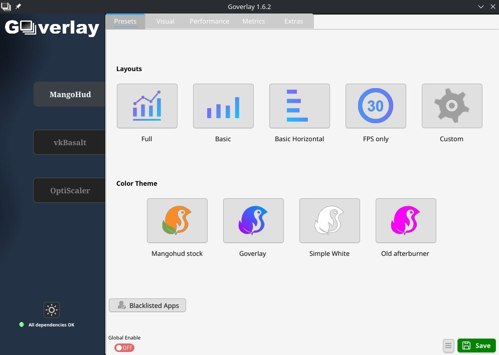 Goverlay 1.6.2 is out!

- Flatpak (beta) now available 
- New Light/Dark theme system
- MangoHud 0.8.2
- OptiScaler 0.9 
- Many UI fixes, stability improvements &amp; refinements

#LinuxGaming #Flatpak #Goverlay

github.com/benjamimgois/g…