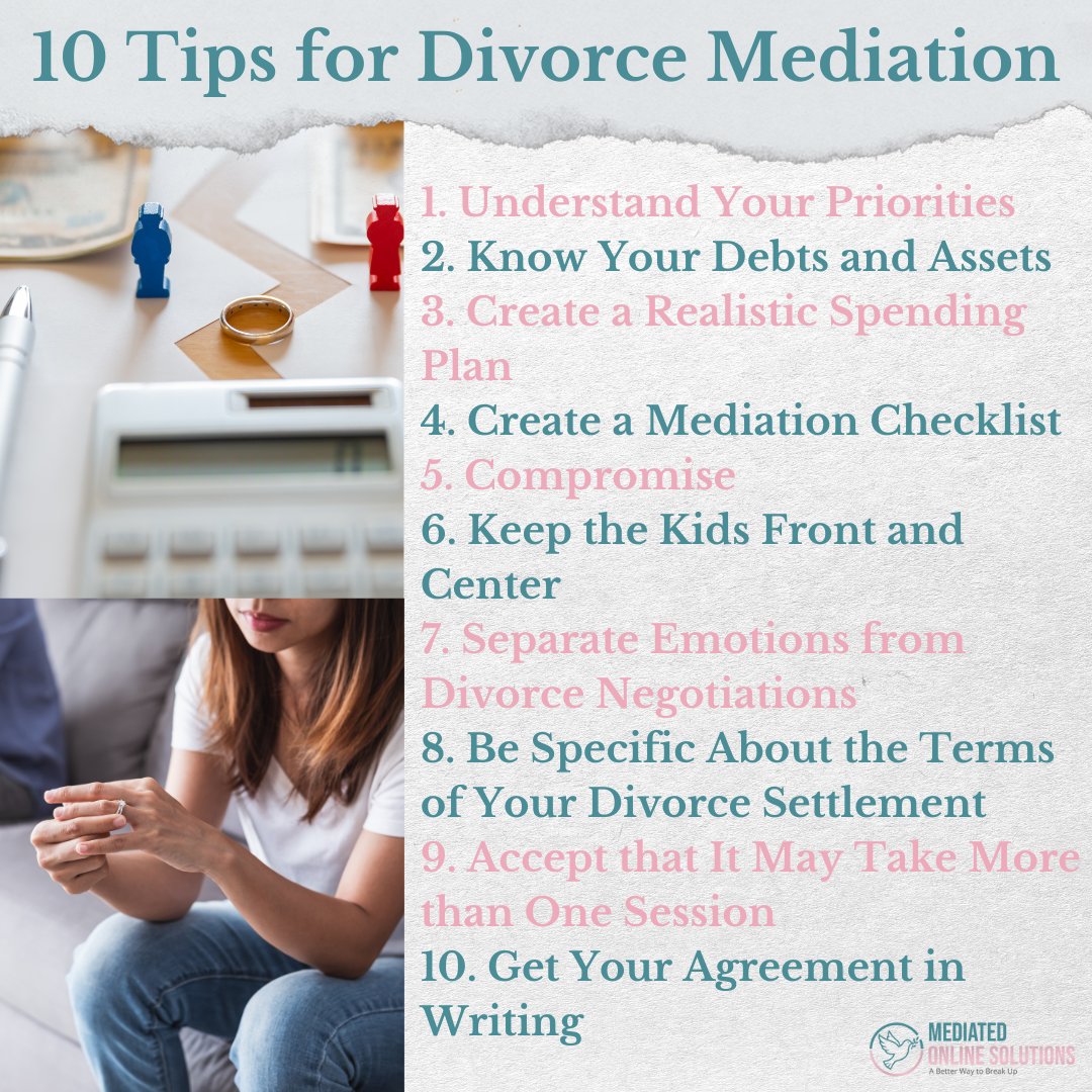 Divorce doesn’t have to destroy you.
The right mediation strategy can change everything.

Our 10 Tips will help you walk into the room more in control of your future.

Save these. Use them. Protect your peace.

A Better Way To Break Up.
#divorcelikeapro #mediation #mediator