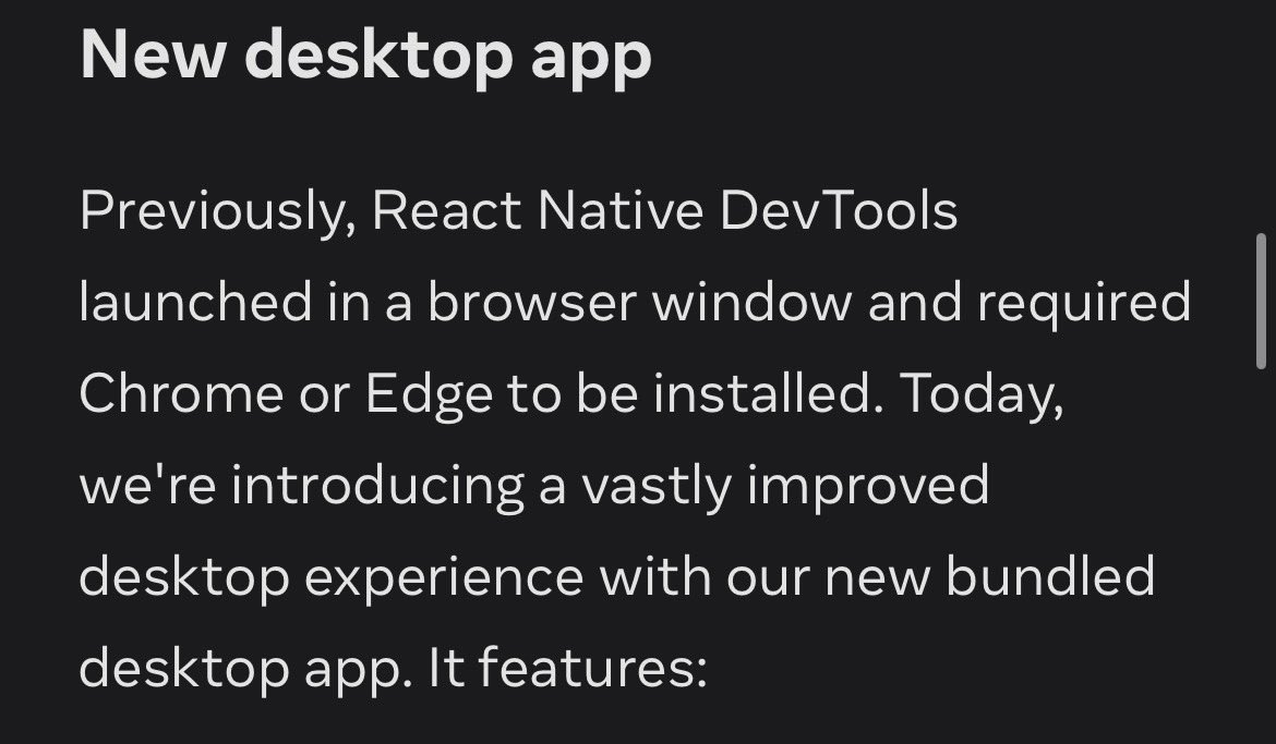 1804davey's tweet image. React Native DevTools now has its own desktop app 🔥