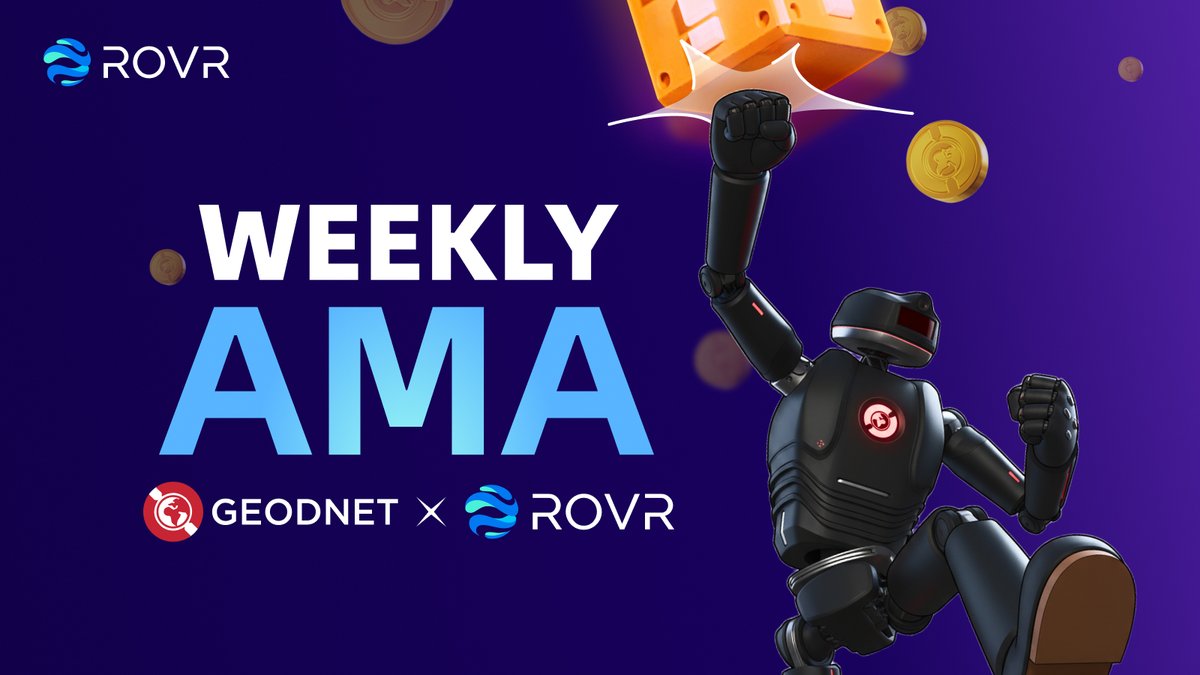 ROVR_Network's tweet image. 🚨 AMA! Thursday, 12/11 @ 8AM PST!

Here's the link to add to your calendar:
us06web.zoom.us/j/85768494042

Here's some stuff we'll talk about:
1️⃣ ROVR Network, new all time highs for _______
2️⃣ @GEODNET's new project they just launched!
3️⃣ ANOTHER GIVEAWAY!? 🎁

If you have any…