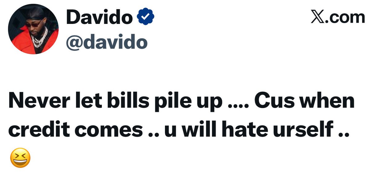 Never let bills pile up — Davido takes a break from music to offer financial advice for free