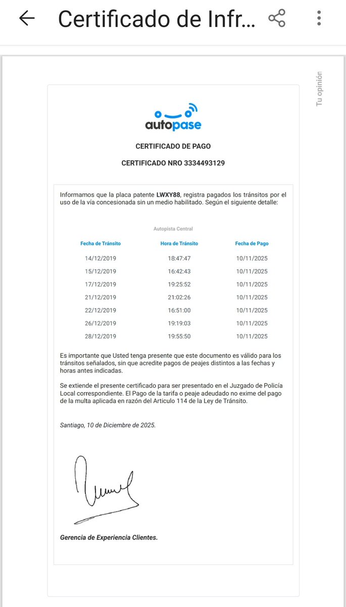 aldunatefran's tweet photo. @LeandroMsolorza @jeannette_jara Ah, la volvieron a habilitar! Porque estuvo "con problemas" por algunas horas. Yo misma bajé el comprobante de doña #Jaraneta que muestra fecha de pago de 10 de noviembre de este año. Pero sí la página estuvo "de baja"... https://t.co/MvOBWcLhlz