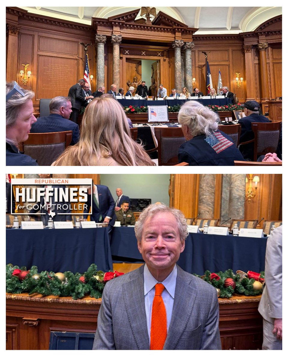 DonHuffines's tweet image. Mary Catherine and I had a wonderful time at President Trump’s Religious Liberty Commission hearing at Old Parkland. The Commission is chaired by Lt. Gov. Dan Patrick, with members including Dr. Ben Carson, Rev. Franklin Graham, Dr. Phil, Kelly Shackelford, and other