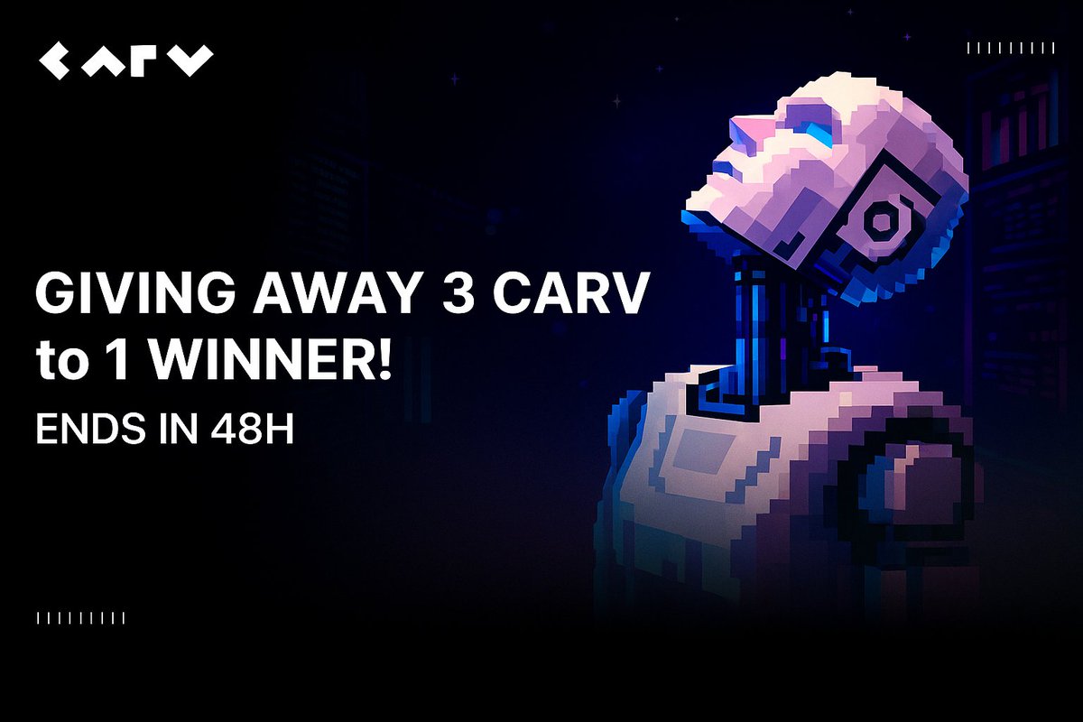 AliRezA__XD's tweet photo. 🎉 Giving away 3 CARV to 1 winners!
⏰ Ends in 48h

Join now 👇
1️⃣ RT this post
2️⃣ Follow me
3️⃣ Bind X account to your wallet via https://t.co/LK8LQXn9BF

Powered by x402 &amp; ERC-8004. @CashieCARV

Payment Proof: 80a6451dfe22dbc542

#Cashie #CARV #x402 https://t.co/NyMjI8WBap