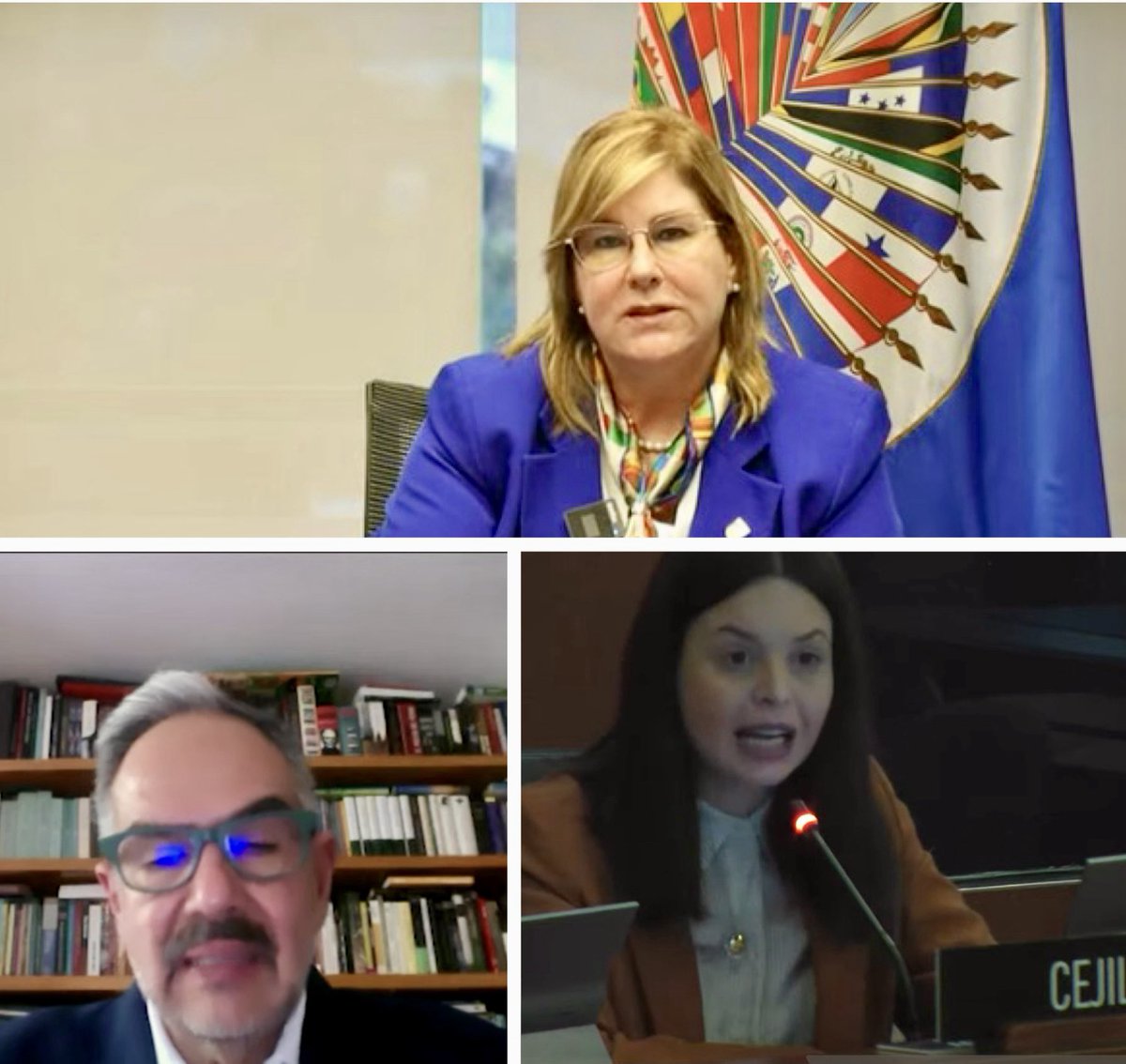 A solicitud de 🇲🇽, el <a href="/CP_OEA/">Consejo Permanente - OEA / OAS - Permanent Council</a> conmemoró hoy el #DiaDeLosDerechosHumanos con el siguiente panel: Comisionado <a href="/JoseLCaballero/">José Luis Caballero Ochoa</a> Presidente de Junta Directiva de la <a href="/CIDH/">CIDH - IACHR</a>; la Jueza Nancy Hernández, Presidenta de la <a href="/CorteIDH/">Corte Interamericana de Derechos Humanos</a>; y <a href="/Florreggiardo/">Florencia Reggiardo</a> de la OSC <a href="/cejil/">CEJIL</a> ▶️youtube.com/watch?v=hBJYuS…