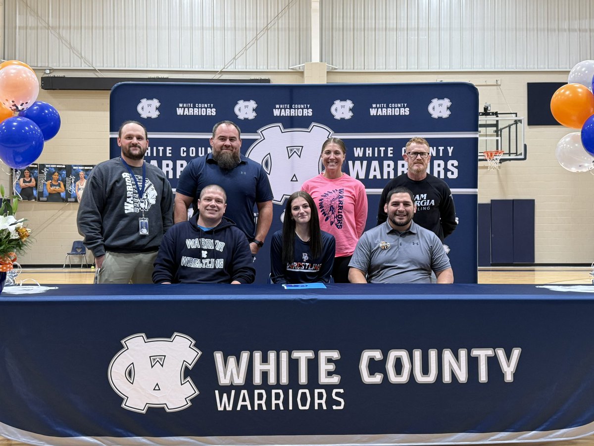 Kenzie Addis signed her LOI to continue her education and her wrestling career at Brewton-Parker Christian University. Congratulations, Kenzie! We are proud of you 💙 #onceawarrioralwaysawarrior <a href="/WCHStakedown/">White County Wrestling</a> <a href="/WCwarriorAD/">Warrior AD</a>