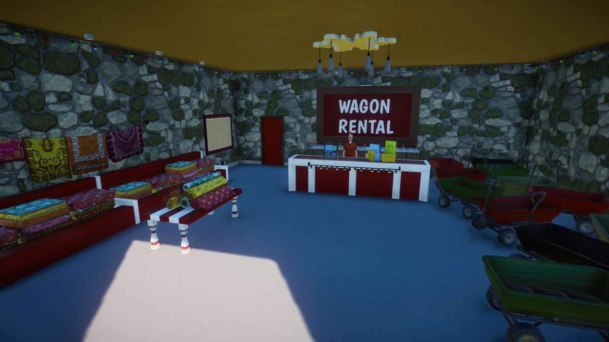 Clockwork4Sims's tweet image. Thanks to all who stopped by today's stream! I worked on the wagon rental area and did some landscaping around the entrance building. We raided @ hbomb_editor. See yall next week!