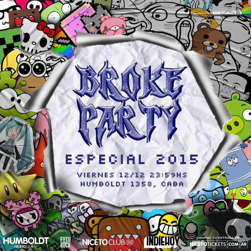 ESTAMOS A 50 ENTRADAS DE LLENAR NUESTRO SEGUNDO NICETO HUMBOLDT 🥳

NOS VEMOS ESTE VIERNES 12/12 EN LA BROKEEE

ÚLTIMAS 50 ENTRADAS ACÁ!!
passline.com/eventos/broke-…