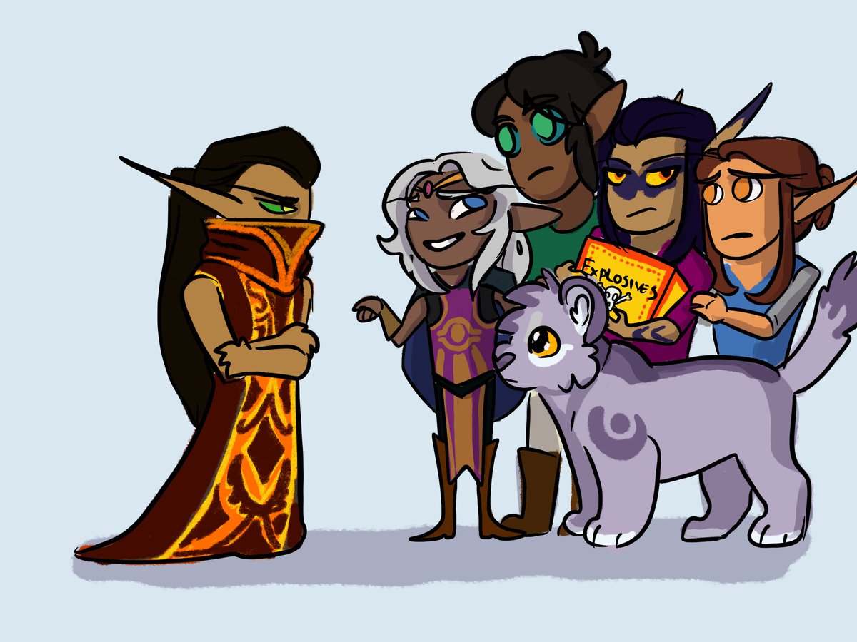 "Uh well, you see grand magister, there's absolutely nothing to worry about regarding the suspicious crates of fireworks around the gardens. Nothing to worry about at all!"

☽︎ #warcraft ♦ #worldofwarcraft  ♦ #OC  ♦ #myart  ♦  #WoW  ♦ #WarcraftArt ☾︎