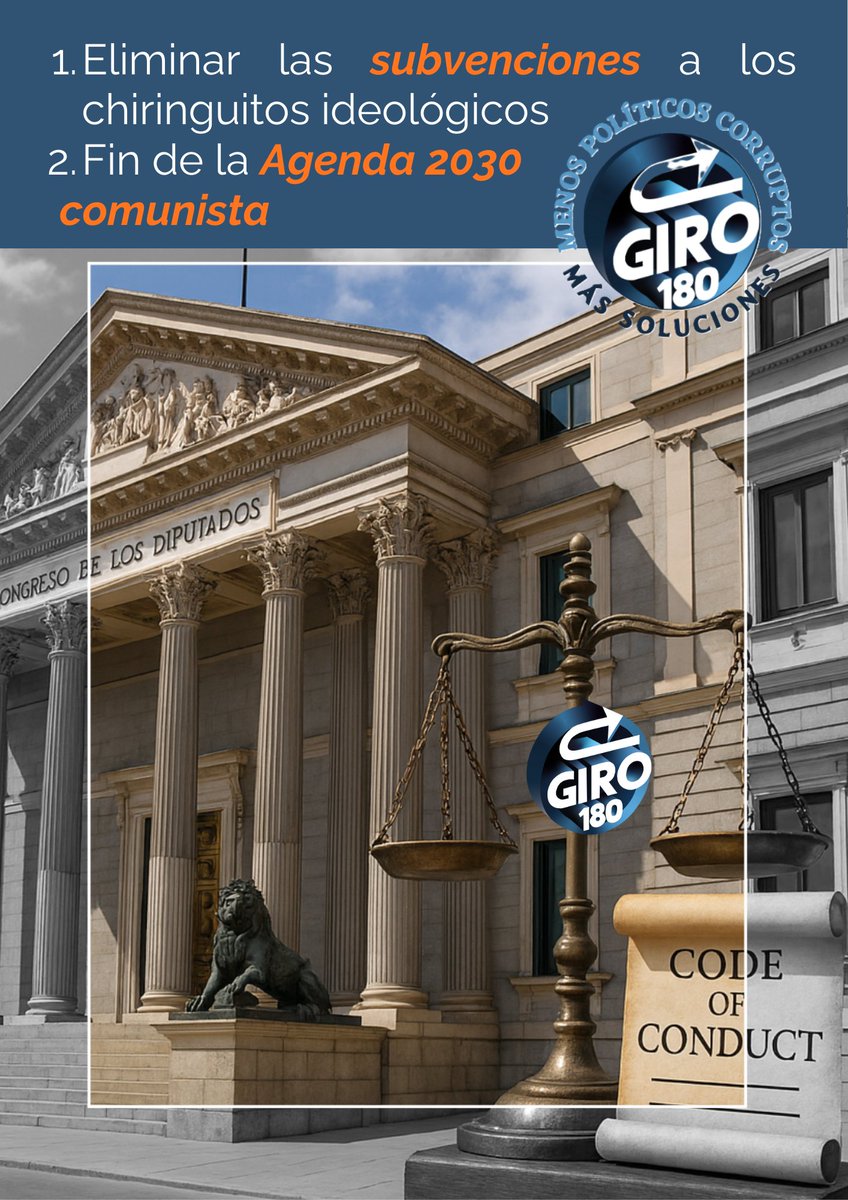 🚨 #ultimahora🚨
El #bipartidismo #PPSOE se alía con la #Agenda2030 y organizan en la Diputación de Cádiz unas charlas sobre "Transición Ecológica"

🔵 MEDIDAS GIRO 180 ELIMINACIÓN DE LA INDUSTRIA POLÍTICA Y REGENERACIÓN NACIONAL🔵

<a href="/marianocalabuig/">Mariano Calabuig</a>