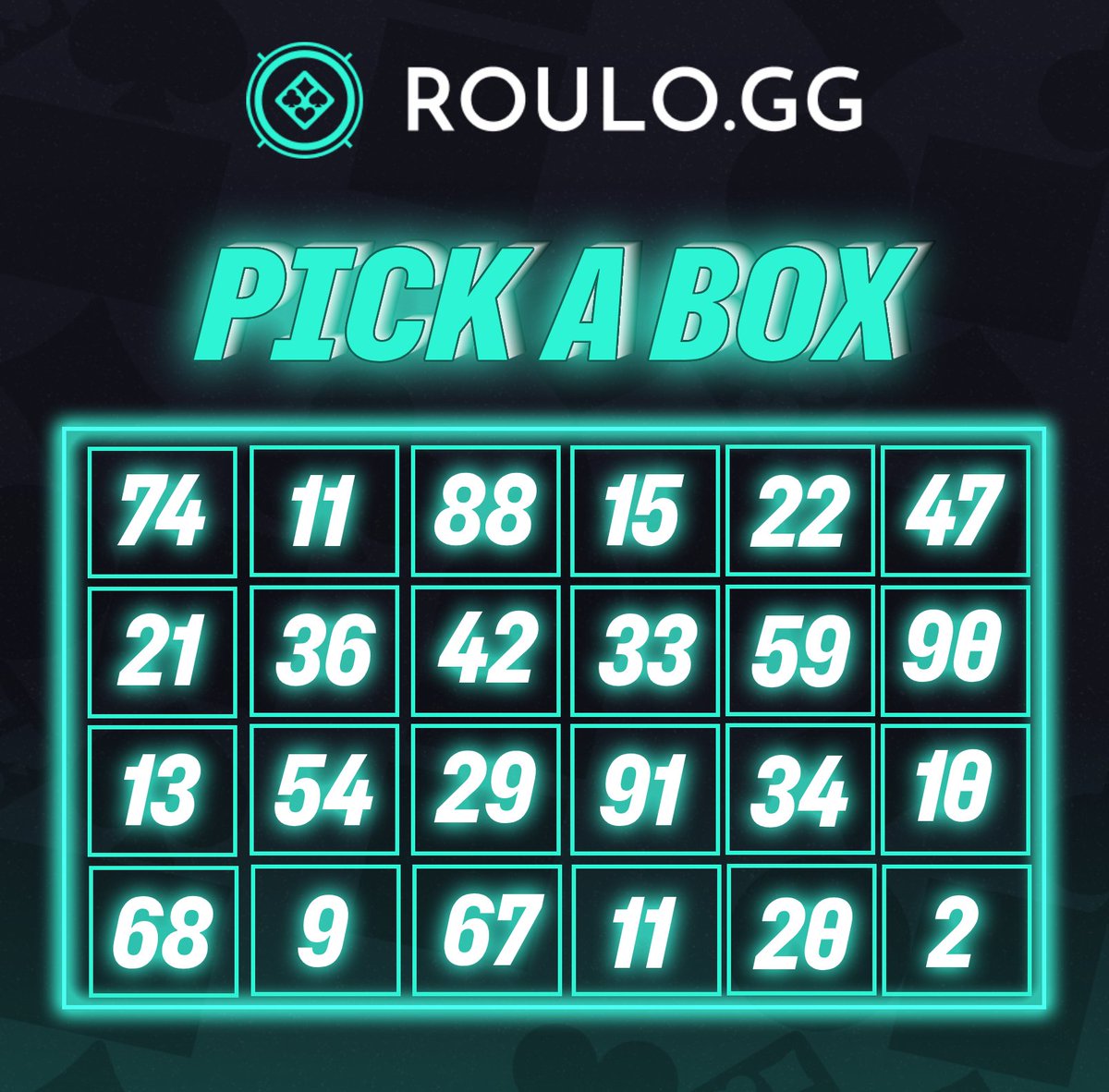 Today's reward! Pick a box and see if you won anything🎁

To qualify you must retweet, follow, like, and comment your Roulo username and your box number.