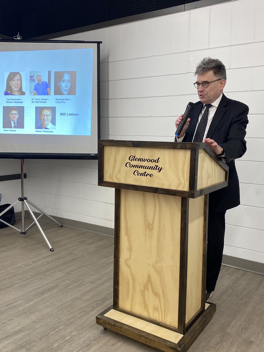 Plsd to speak tonight at AGM for Old St Vital Biz at the Glenwood Community Centre. Good reception for Rollins/Mayes motion on reimbursement for small businesses hurt by major construction projects . <a href="/oldstvitalbiz/">Old St. Vital BIZ</a> <a href="/glenwood_cc/">Glenwood C.C.</a>