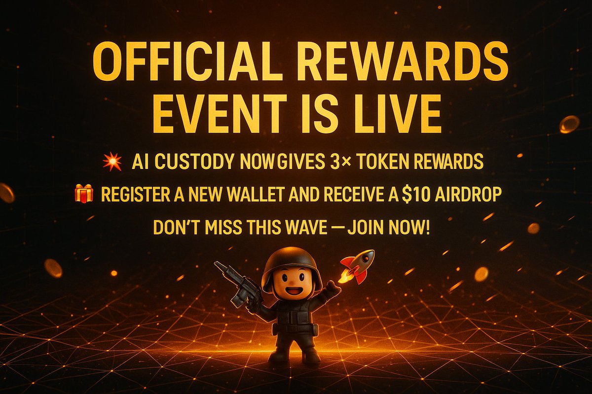 csboxofficial's tweet photo. 🎉 Official Rewards Event is LIVE!

> 💥 AI Custody now gives 3× token rewards
🎁 Register a new wallet and receive a $10 airdrop
Don’t miss this wave — join now! 🚀
#CSBOX #GameFi #Airdrop #CryptoRewards https://t.co/jvz0Y81iBE