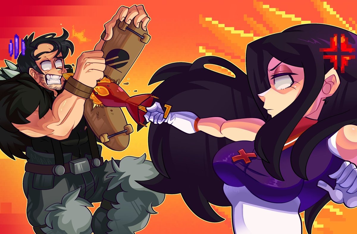 OMGITSMINAAAA's tweet photo. Drew my OWN backstage pass of my two custom made variants of #beowulfskullgirls and #parasoulskullgirls !!! Lucas Lee and Sailor Mars if you will! 
#skullgirls https://t.co/1vuTgoZm0d