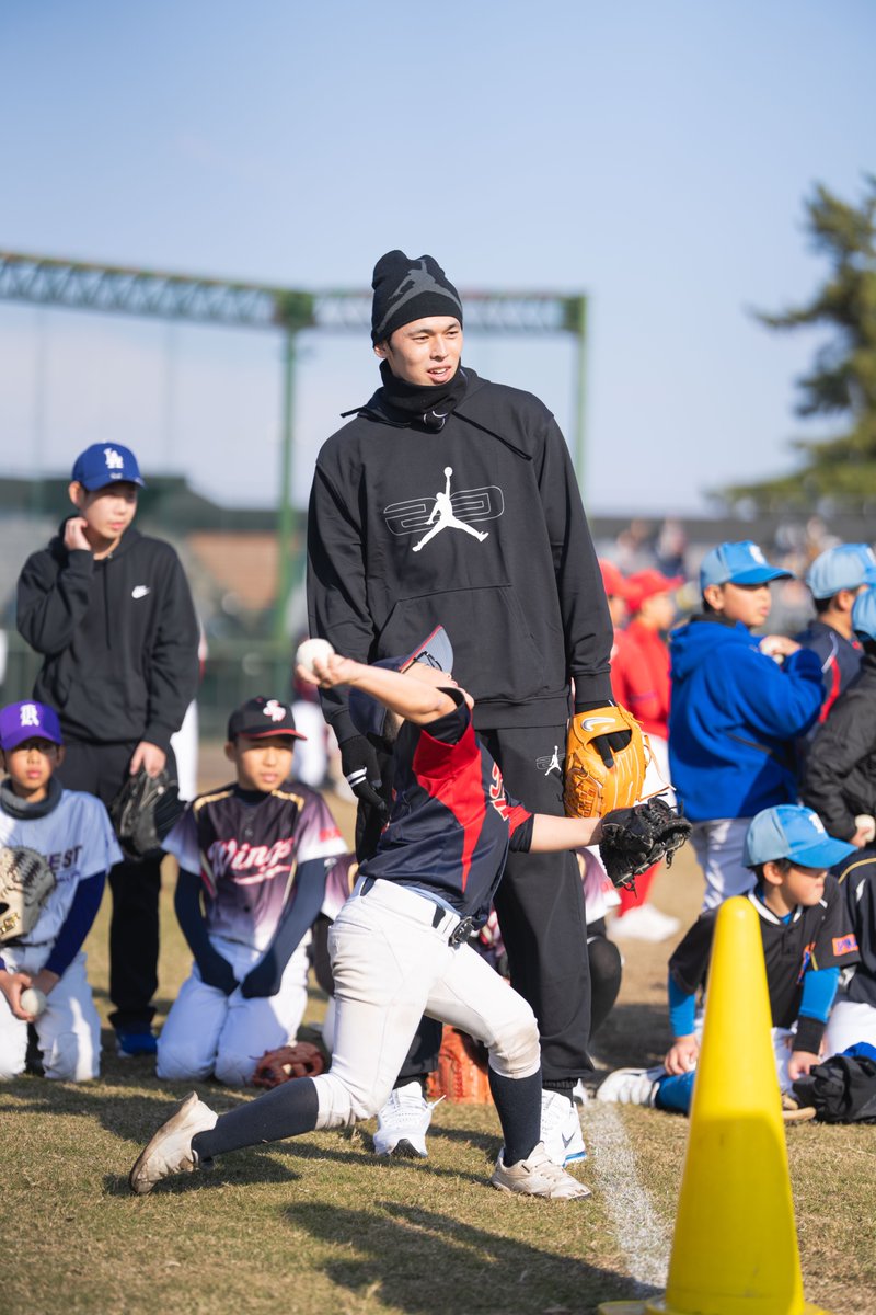 今日の #スギヨニュース 】 #能登復興支援野球教室 思い出② #佐々木朗