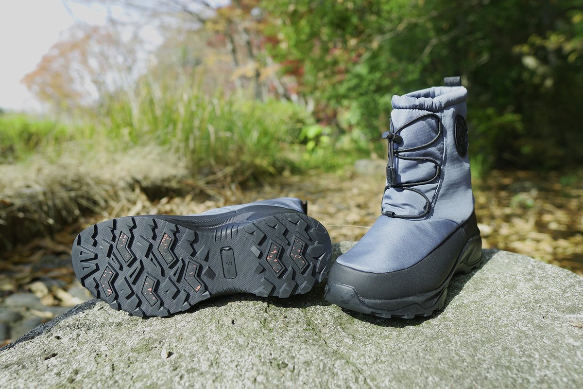 冬さん専用 表面撥水加工❌耐滑ガラス繊維ソール搭載」で冬でも安心なスノーブーツ