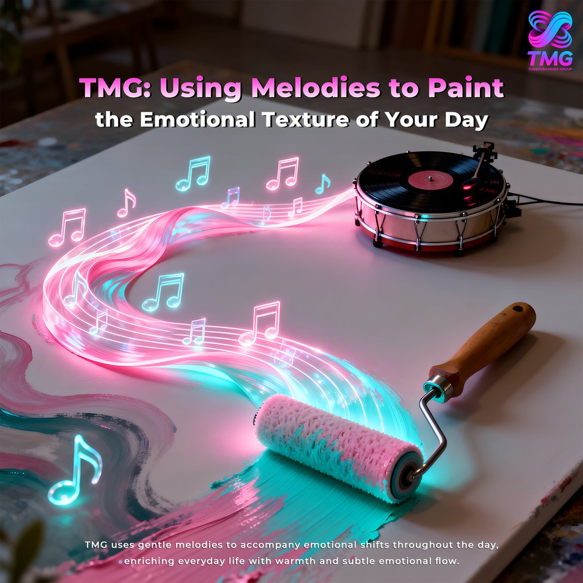 TunePush_Music's tweet photo. TMG: Using Melody to Paint the Emotional Texture of Your Day
Music should guide your mood
✅Support shifting emotion gently
✅Blend into each moment rhythm
✅Create a smoother emotional flow
#TMG #TMGMusic #TunePush #TunePushMusicGroup #EmotionalTexture #DailyFeelings #SoftFlow https://t.co/BiH8dmC07u