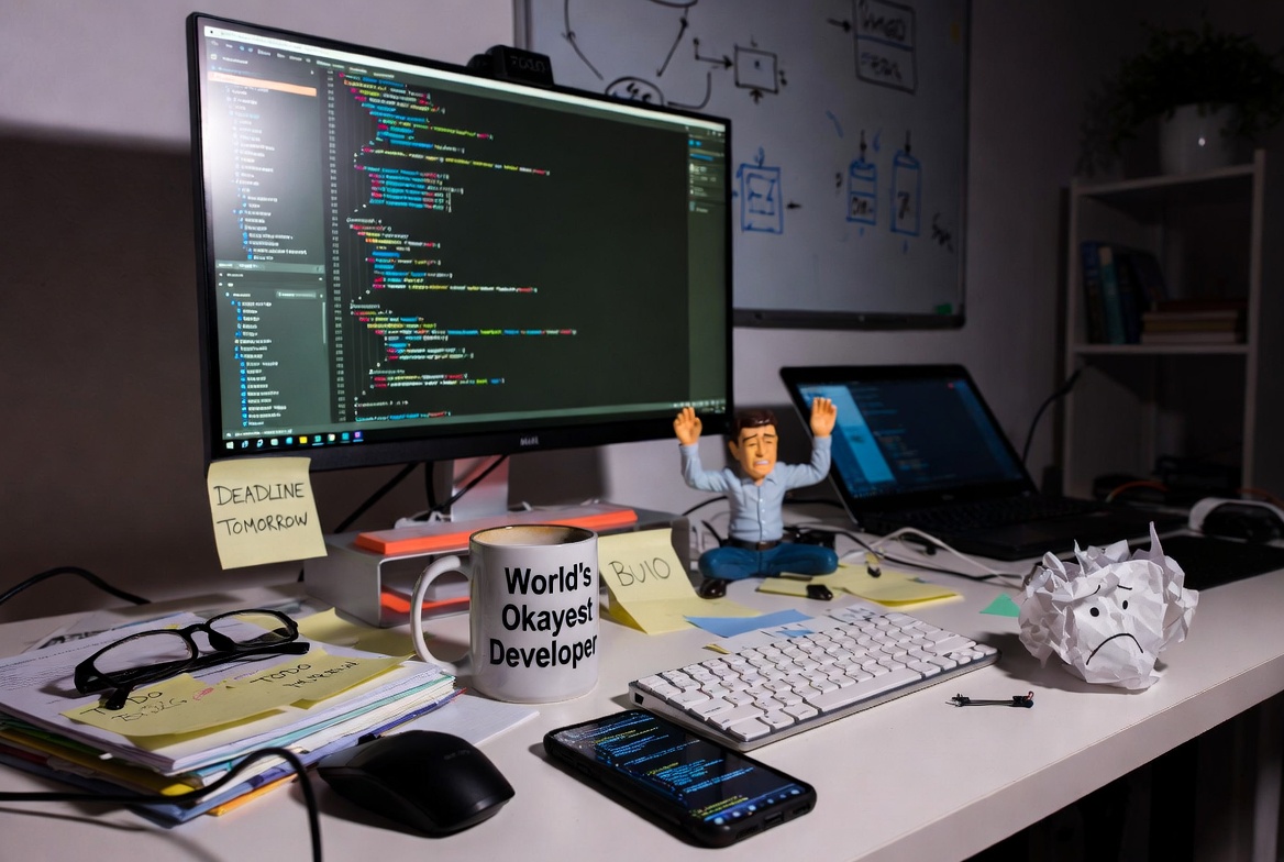 sriram_gsr16's tweet image. As a freelancer, I’ve learned this: Developers aren’t just solving code.  they’re carrying stress, deadlines, and silent battles no one sees. If you’re showing up and doing your best, you’re doing better than you think. 💛📷 #devlife #freelancer #coding #softwareengineer #public