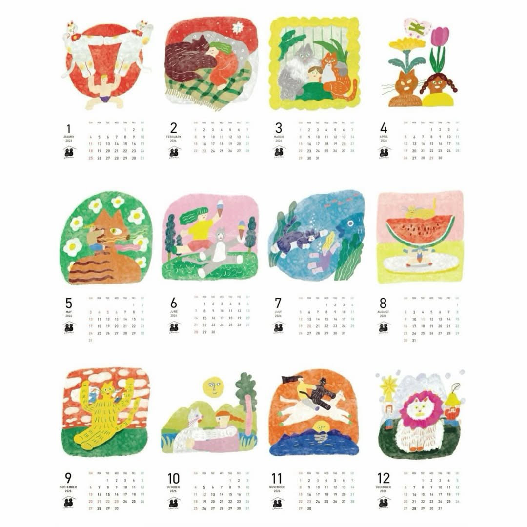 けい様　取り置き中　三毛猫ドラマー　流れ星流れるクローバー畑　Bathroom 続き） Life With Cat & 石川飴子さんのチャリティカレンダーも