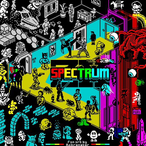 Few more #ZXSpectrum #art and #SpectrumNext from #Retro . Top row