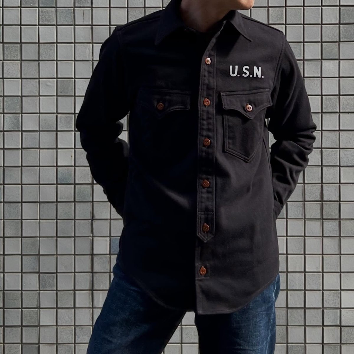 FREEWHEELERS / Jolly Rogers CV17】 深みのあるダークネイビーの