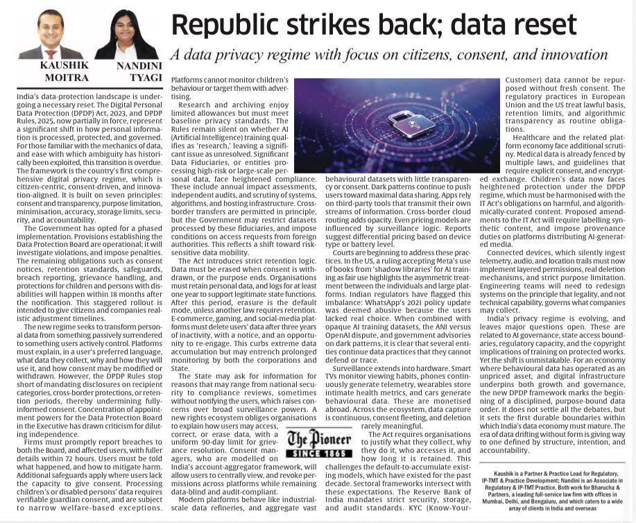 dailypioneer.com/2025/business/…

<a href="/TheDailyPioneer/">The Pioneer</a> <a href="/alamsrinivas/">alam srinivas</a> 

#dataprivacy