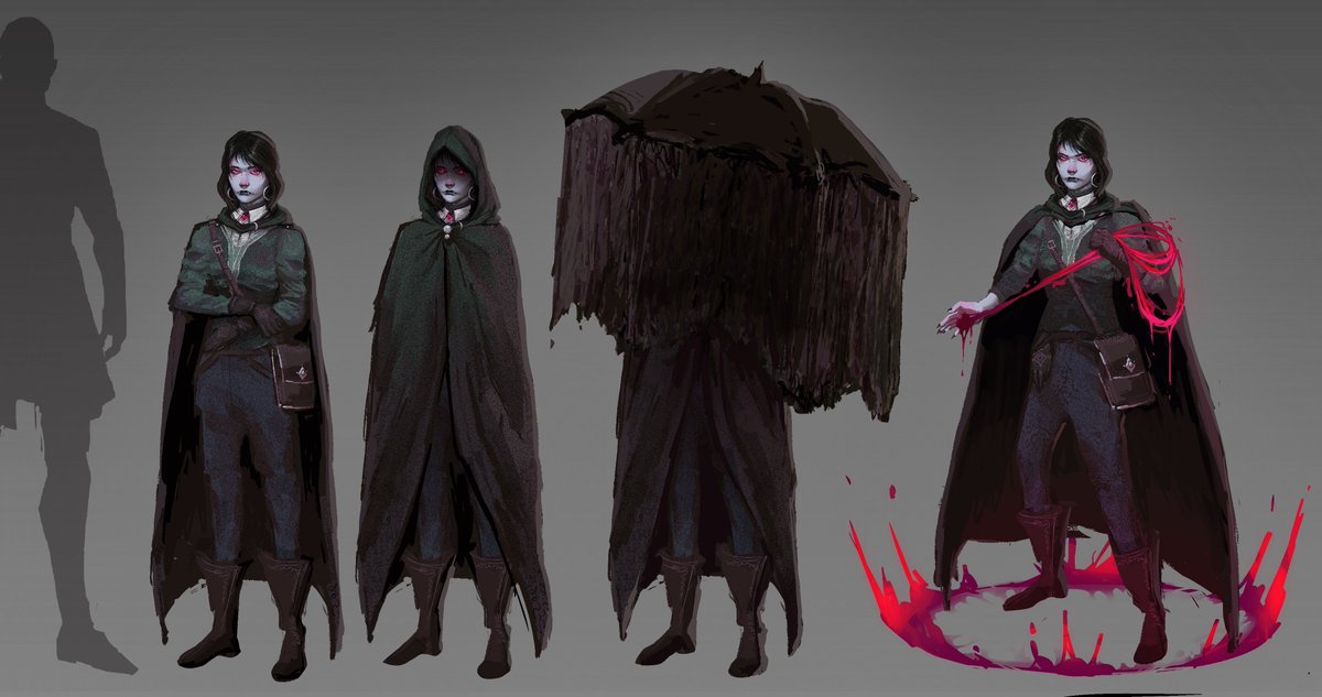 RandomFaiye's tweet photo. New #DnD #dnd5e  character I drew a FUCKING while back, but forgot to ever post, so…  here,  meet  Anastasia.

shes  a  sick  as  fuck  vampire  aangromancy  wizard  from  the  #grimhollow homebrew  that  my  DM  is  running. https://t.co/hlNP2lliPs