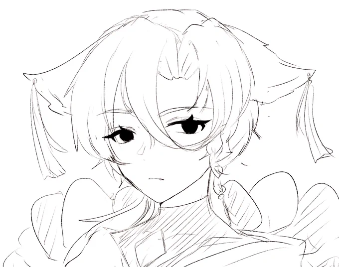 御影くんたまに描くと楽しいんよね。 