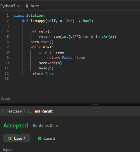 _kedar_18's tweet image. Good morning!

Started the day sharpening my brain with some LeetCode grind . cracked Count Nodes in Binary Tree and Happy Number.

#CodingJourney #LeetCode