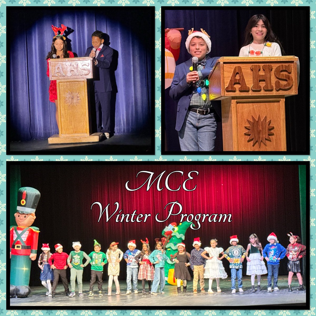 NoraMacias_MCE's tweet photo. ❄️ Our MCE Winter Program was pure seasonal magic! Our Pirates shined on stage with joyful performances filled with holiday spirit. So proud of their hard work and talent! 🌟⛄️ 🎤 🎶 #TeamSISD #GameOn #MCEWinterProgram #AchieveYourNextLevel https://t.co/ZdhkPzYBq0