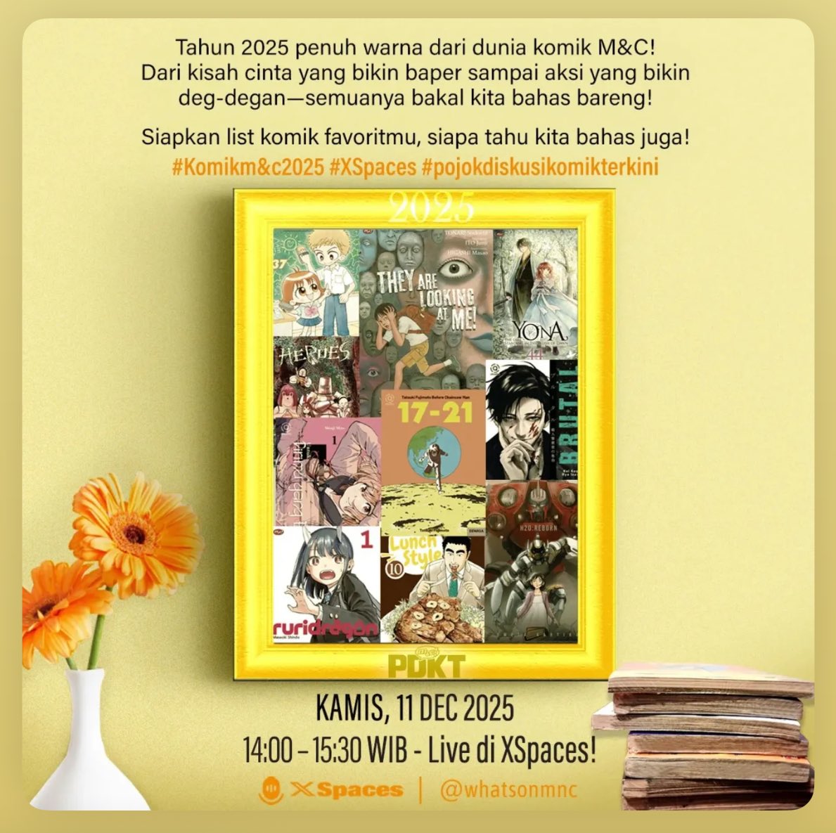 What's on m&c! tweet media