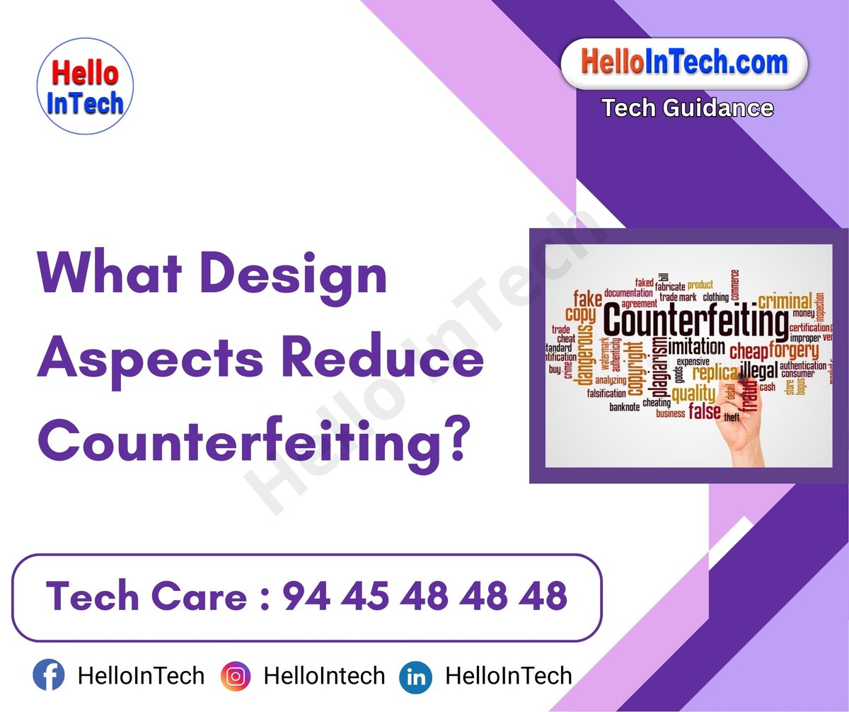 HelloIntec13514's tweet image. What design aspects reduce counterfeiting?

If you would like more information, please visit the page.
hellointech.com/what-design-as…

#counterfeitingprevention #designforsecurity #authenticitymatters #smartdesign #brandprotection #innovativedesign #securepackaging