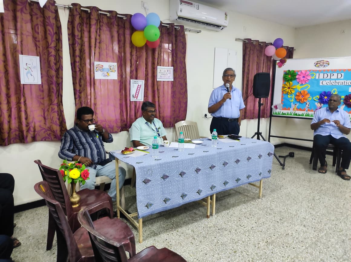WORTHTrust63's tweet photo. The Valedictory function for the culmination of the weeklong celebration of the International Day for Persons with Disabilities 2025 was held on 8.12.2025. Mr. S. Babu, M.A., District Differently – Abled Welfare Officer (DDAWO), Vellore was the Chief Guest for the function. https://t.co/r7VJzvqTH9