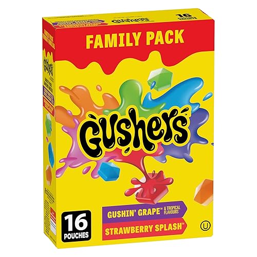I just received BETTY CROCKER GUSHERS - FAMILY PACK SIZE - Gushin Grape and Tropical Flavours, Strawberry Splash Fruit Flavoured Snacks, Pack of 16 Pouches, 368 Grams Package of Fruit Flavoured from zuckmen via Throne. Thank you! throne.com/pastelvt #Wishlist #throne
