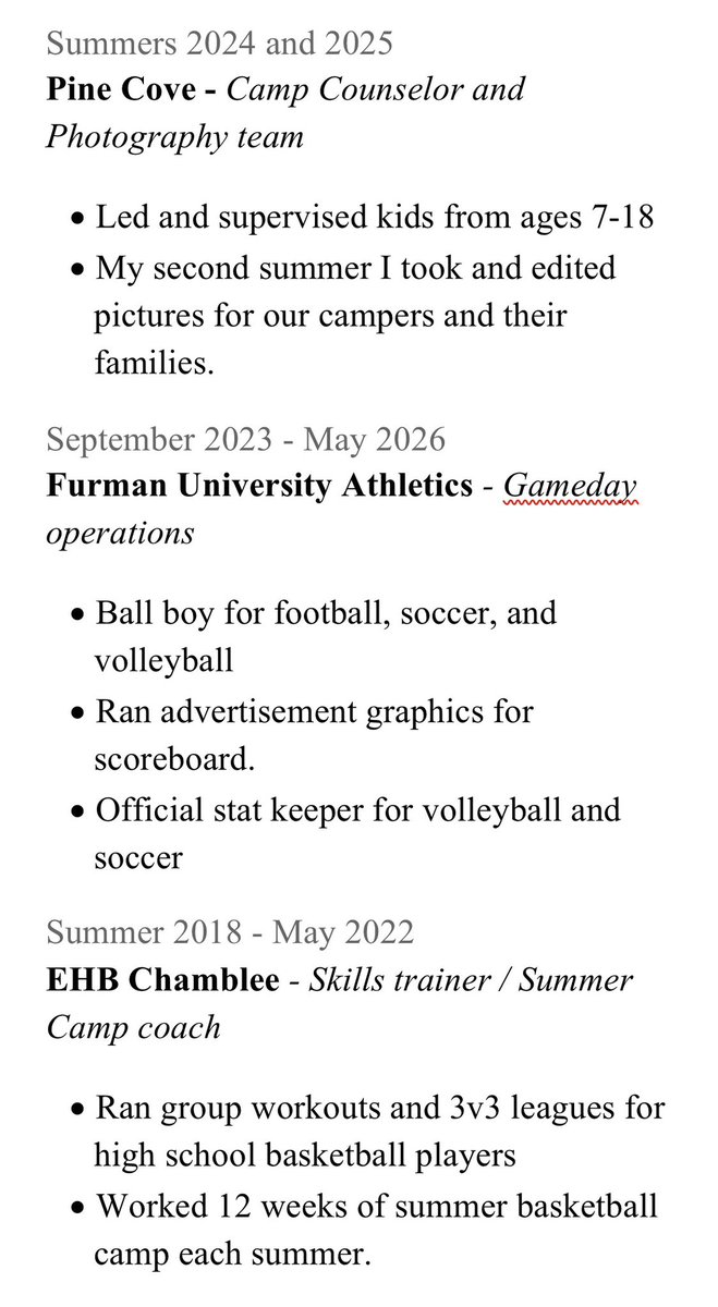 davis_mccarn's tweet image. I will be graduating in the spring with a degree in sports management while looking for a career in coaching. Below is my resume! Reach out with suggestions and or opportunities!