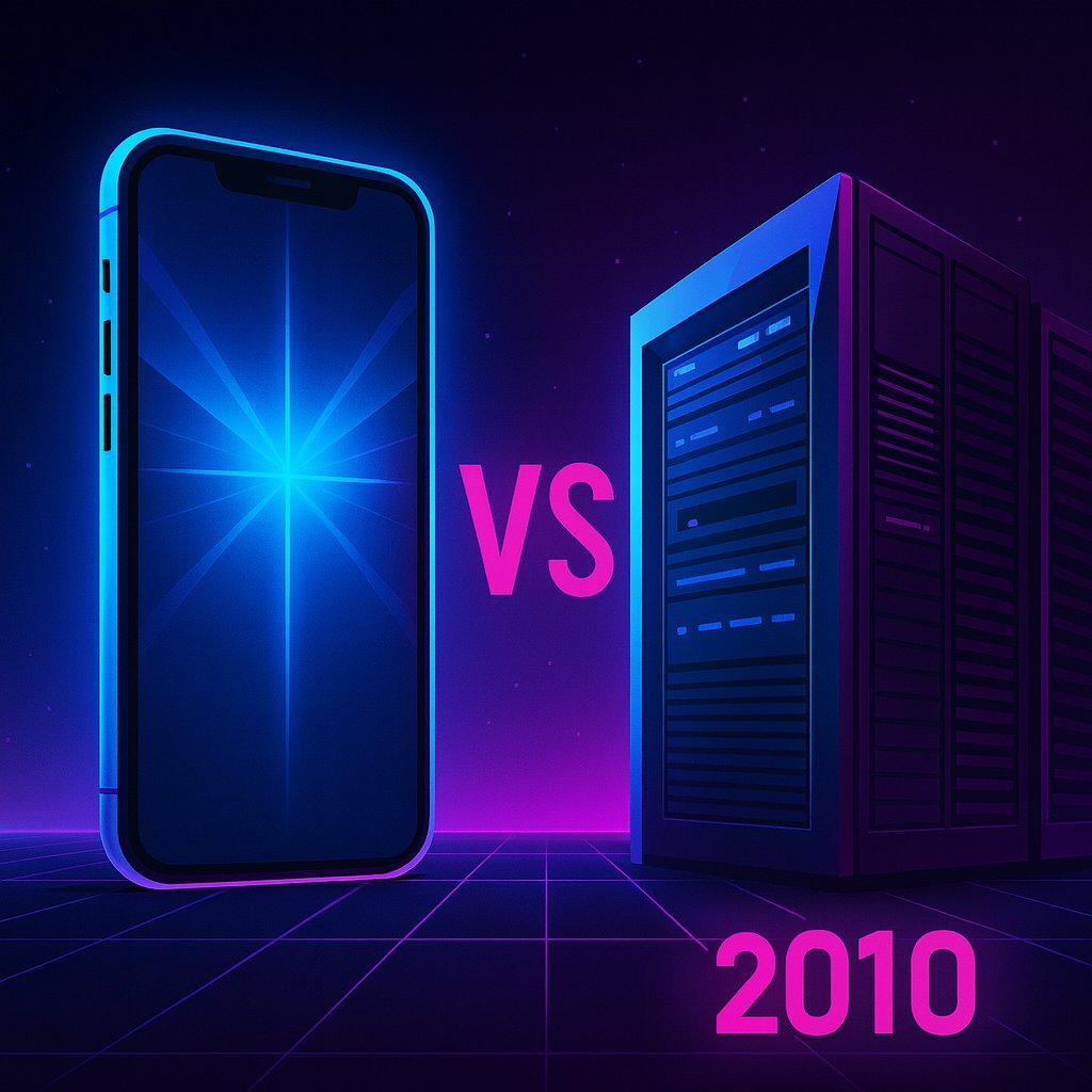 📱💥 Votre smartphone est plus puissant qu’un supercalculateur de 2010.

Pendant que les téléphones explosent les records d’hier, nos serveurs d’aujourd’hui ressemblent plus à des vaisseaux spatiaux qu’à des PC.

La tech avance vite. Très vite. 🚀
#Tech #HPC #Innovation