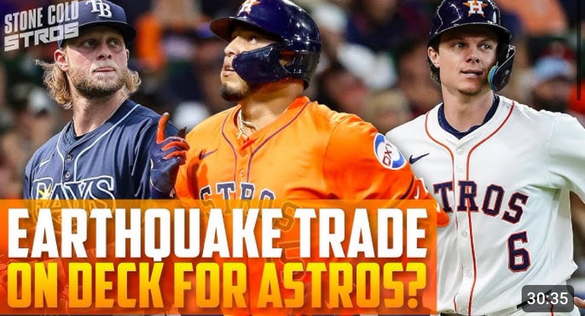 JoshJordanSCS's tweet image. Are #Astros on the verge of a SHOCKING roster EARTHQUAKE? 😯
m.youtube.com/watch?v=YtI7TC…