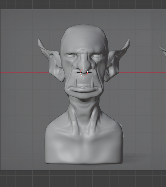 첫 스컬핑 작품